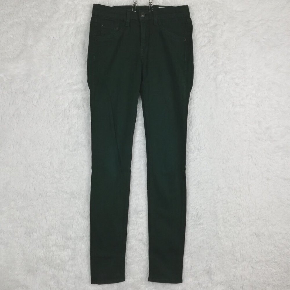 Rag & Bone Womens Jeans Jeggings Scarab Green Stretch Mid Rise 26